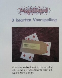 3 kaarten voorspelling 3 kaarten voorspelling